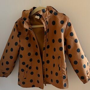 H&M Brown and Black Polka Dot Kids Raincoat